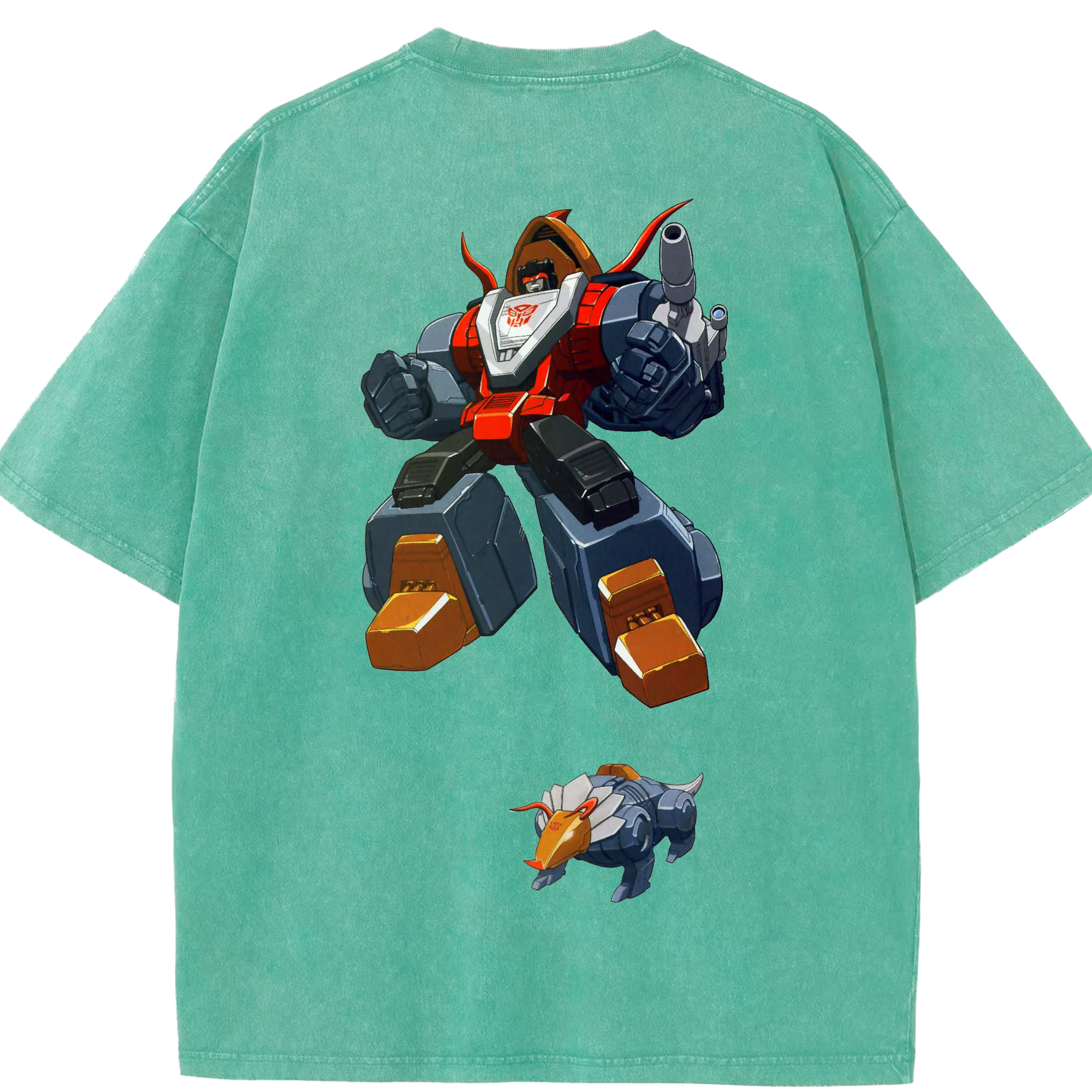 （画像用）  綿100% ヴィンテージ風 半袖Tシャツ（背面プリント）